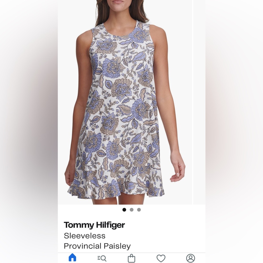 Tommy Hilfiger provincial paisley flounce‎ hem dress- worn about 3 times